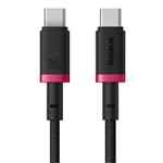 Baseus Rychlonabíjecí kabel Dura USB-C/USB-C 1m 100W červeno černý 6932172669829