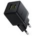 Baseus Rychlonabíječka do sítě Palm 30W 1xUSB-A 1xUSB-C PD QC 3.0 černá 6932172672478