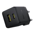 Baseus Rychlonabíječka do sítě Palm 30W 1xUSB-A 1xUSB-C PD QC 3.0 černá 6932172672478