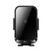 Baseus SUDD000001 Halo Electric Držák Telefonu s Bezdrátovým Nabíjením 15W Black 6932172614263