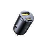 Baseus Tiny Star Mini Nabíječka do Auta USB-A/USB-C 30W Cosmic Black 6932172677206