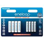 bateria 1ks (z 8ks balenia) AA/AAA nabíjecie, 1.2V, 750mAh, 1900 mAh, Panasonic-Eneloop, blister, 8-pack, cena za 1 ks