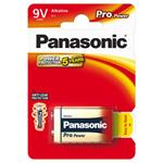 Batéria alkalická, 6LR61, 9V, Panasonic, blister, 1-pack, 00245999, Pro Power