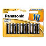 Batéria alkalická, AA, 1.5V, Panasonic, blister, 10-pack, Alkaline power AB012PAAAAB6