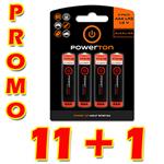 Batéria alkalická, AAA, 1.5V, Powerton, box, 12x4-pack, PROMO 4-pack 11+1 ZDARMA (44+4 ks ZDARMA) AB006WPA3ABG