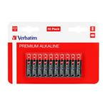 Batéria alkalická, AAA, 1.5V, Verbatim, blister, 10-pack, 49874, cena za 1 ks batérie