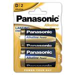 Batéria alkalická, veľký monočlánok, D, 1.5V, Panasonic, blister, 2-pack, Alkaline power 211999