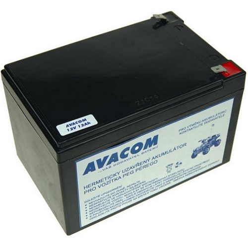 Batéria Avacom do vozítka Peg Pérego F2 (olověný akumulátor) 12V 12Ah - neoriginální PBPP-12V012-F2A