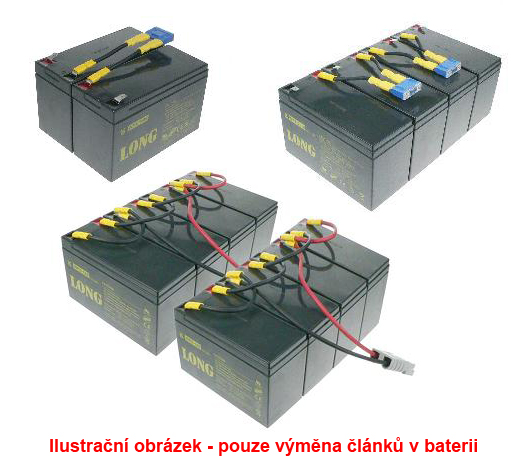Batéria Avacom RBC43 bateriový kit pro renovaci (pouze akumulátory, 8ks) - neoriginální AVA-RBC43-KIT