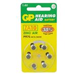 Batéria do naslúchadiel, ZA10, 1.4V, GP, blister, 6-pack, cena za 1 ks batérie GP ZA10