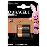 Batéria líthiová, CR123A, Duracell, blister, 2-pack, 42452