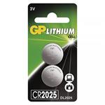 Batéria líthiová, CR2025, 3V, GP, blister, 2-pack