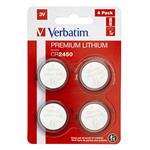 Batéria líthiová, CR2450, 3V, Verbatim, blister, 4-pack, 49535