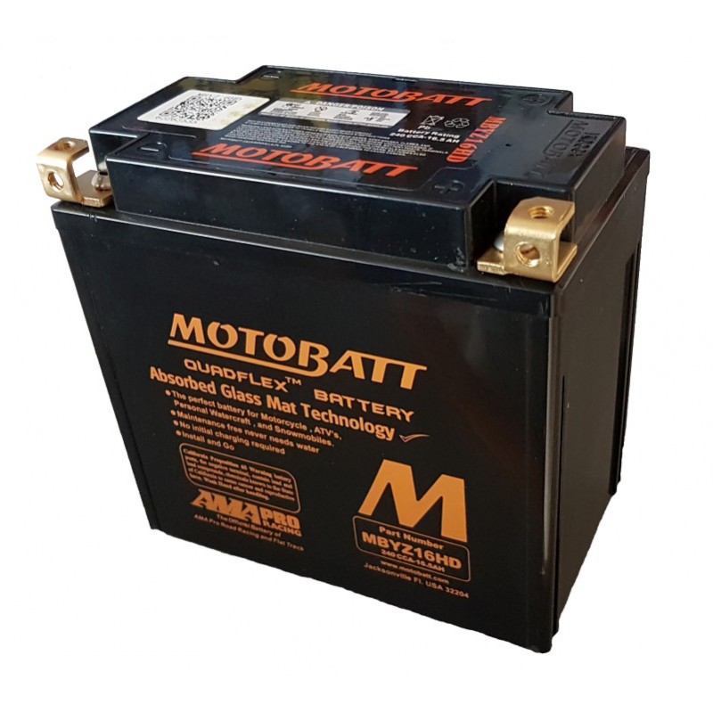 Batéria Motobatt pro motocykly MBYZ16HD (16,5Ah, 12V, 4 vývody)