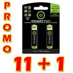 Batéria Ni-MH, AAA nabíjacie, 1.2V, 900 mAh, Powerton, box, 12x2-pack, PROMO 2-pack 11+1 ZDARMA (22 AB002WPN3ABJ