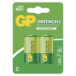 Batéria zinkochloridová, malý monočlánok, C, 1.5V, GP, blister, 2-pack, Greencell