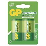 Batéria zinkochloridová, veľký monočlánok, D, 1.5V, GP, blister, 2-pack, Greencell