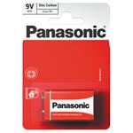Batéria zinkouhlíková, 6F22, 9V, Panasonic, blister, 1-pack