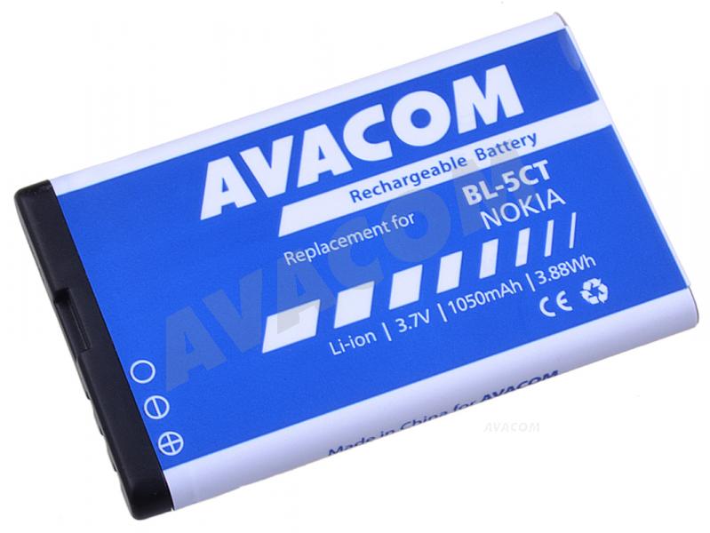 Baterie AVACOM GSNO-BL5CT-S1050A do mobilu Nokia 6303, 6730, C5, Li-Ion 3,7V 1050mAh