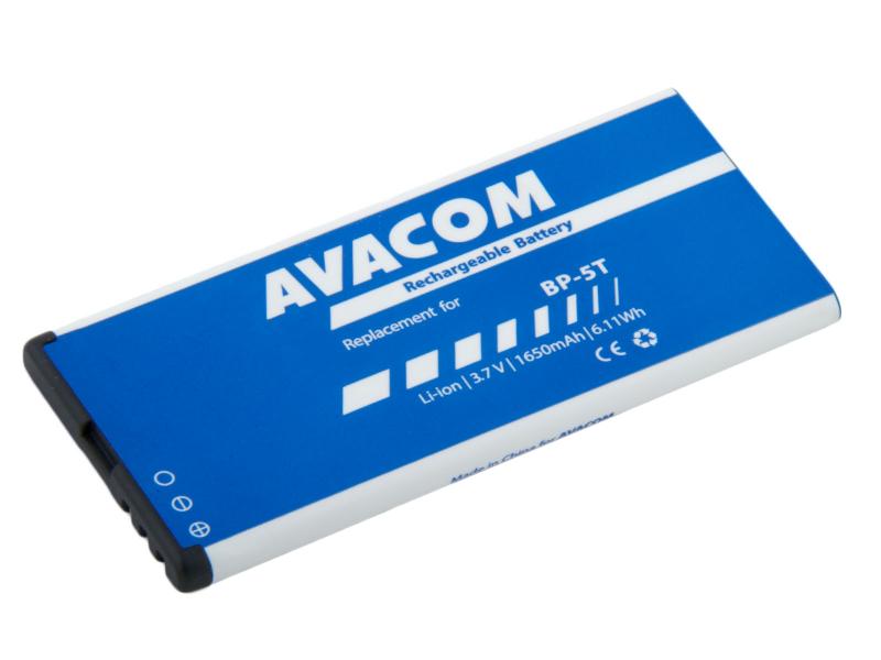 Baterie AVACOM GSNO-BP5T-S1650A do mobilu Nokia Lumia 820, Li-Ion 3,7V 1650mAh (náhrada BP-5T)