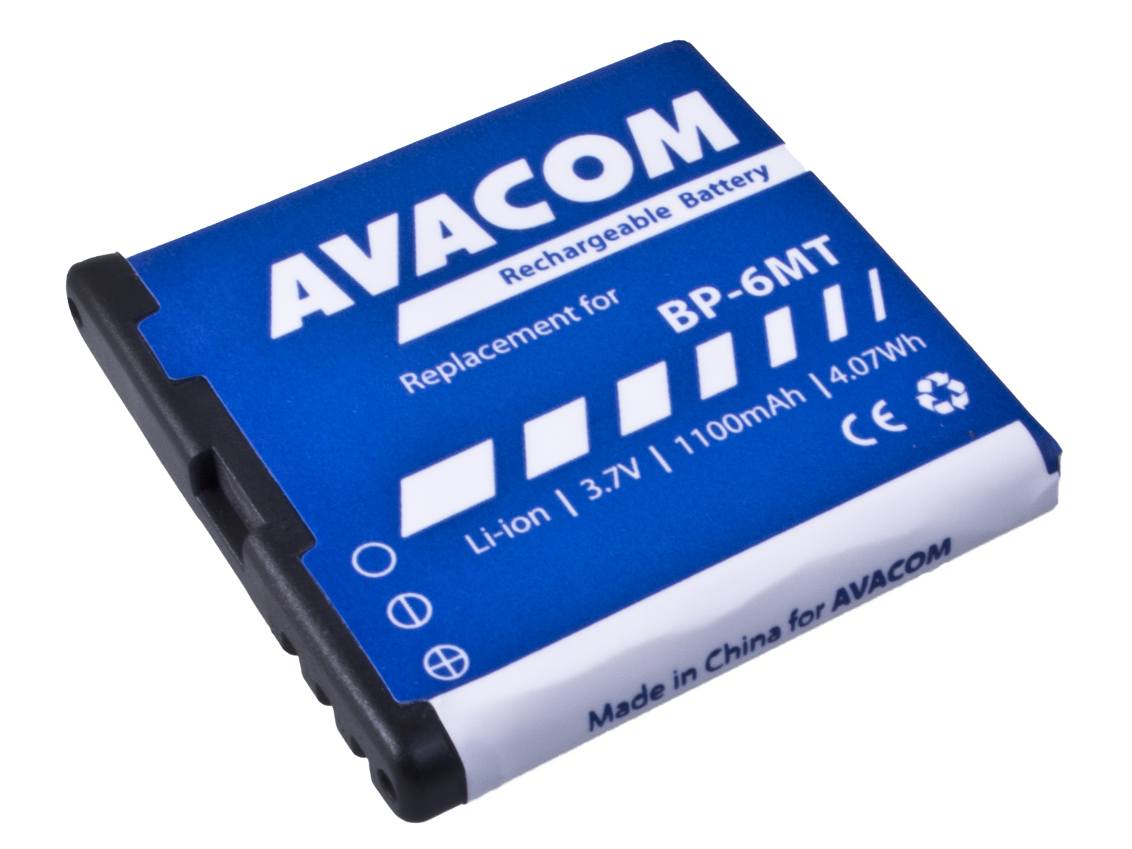 Baterie AVACOM GSNO-BP6MT-S1100A do mobilu Nokia E51, N81, N81 8GB, N82, Li-Ion 3,6V 1100mAh