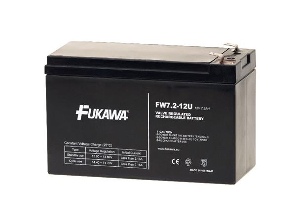 Baterie FUKAWA WP7.2-12(28W)_187 (12V/7,2 Ah - Faston 250) SLA baterie WP7.2-12(28W)_250