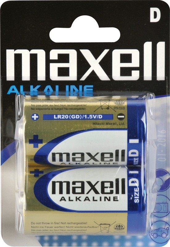 Batérie Maxell R20 (D) 2ks Blister Alkaline