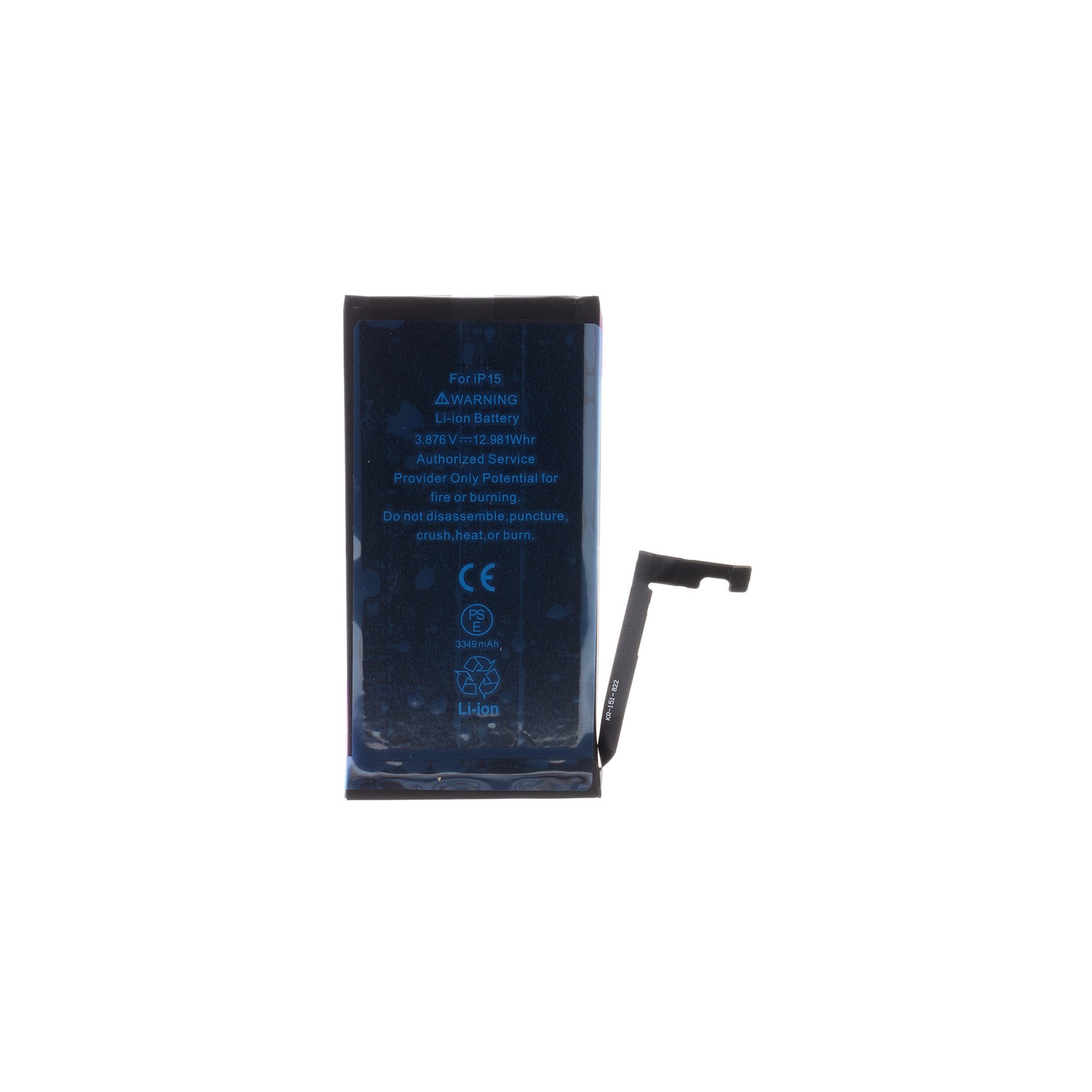 Baterie pro iPhone 15 3349mAh Li-Ion Resetted (Bulk) 8596311279812