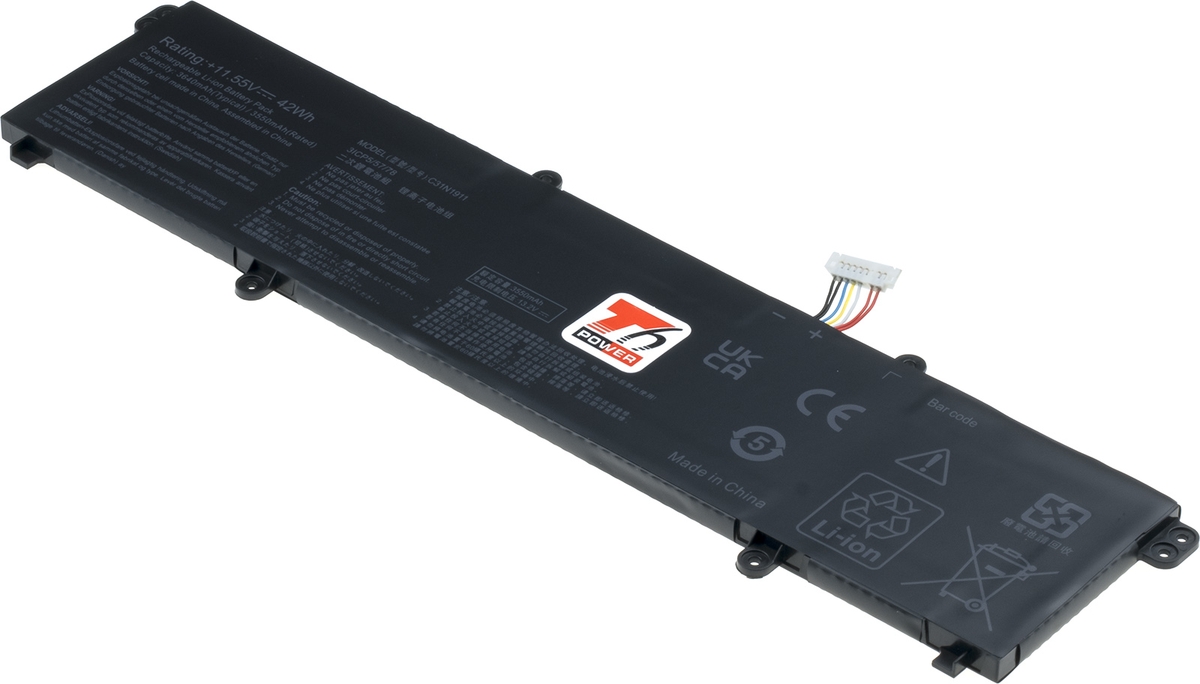 Baterie T6 Power Asus VivoBook 14 X413, X421, S413, Flip TP420, 3640mAh, 42Wh, 3cell, Li-pol NBAS0177
