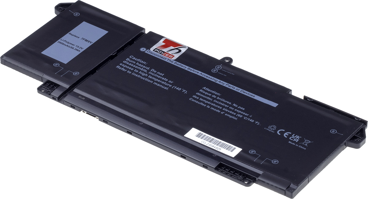 Baterie T6 Power Dell Latitude 5320, 7320, 7420, 7520, 3900mAh, 59Wh, 4cell, Li-pol NBDE0224