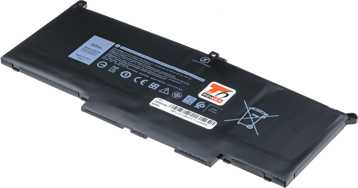 Baterie T6 power Dell Latitude 7280, 7290, 7380, 7390, 7480, 7490, 7900mAh, 60Wh, 4cell, Li-pol NBDE0185