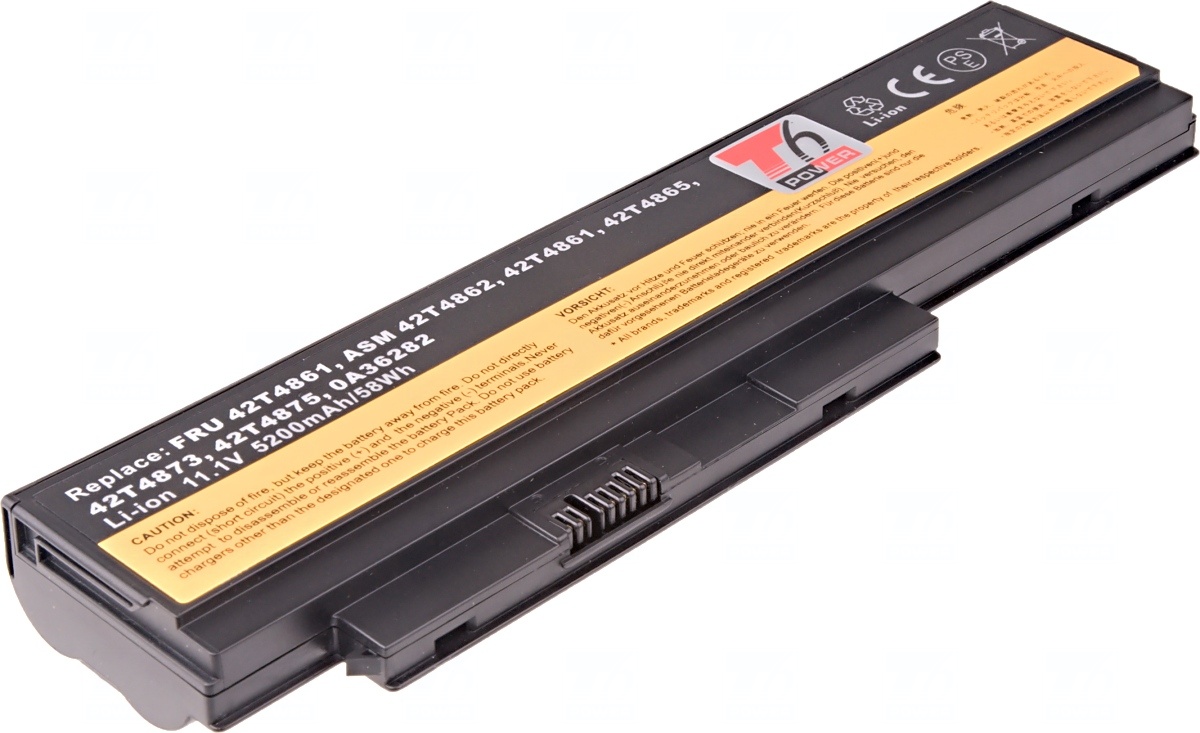 Baterie T6 power Lenovo ThinkPad X220, X220i, 6cell, 5200mAh NBIB0100