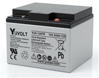 Baterie - YUVOLT Y24-12FR (12V; 24Ah; závit M5; životnost 3-5let) BAT15051