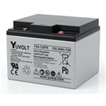 Baterie - YUVOLT Y24-12FR (12V; 24Ah; závit M5; životnost 3-5let) BAT15051