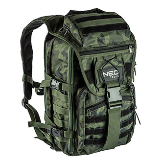 Batoh na outdoor zelený z Polyester, odolná proti oderu a nárazom, Neo Tools 84-321