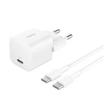 Belkin BOOST CHARGE™ 25W USB-C Power Delivery PPS nástěnná nabíječka + 1m USB-C na USB-C kabel, bílá WCA012kq1MWH-B6
