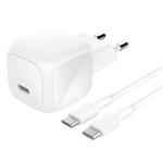 Belkin BOOST CHARGE™ 45W USB-C Power Delivery PPS nástěnná nabíječka + 1m USB-C na USB-C kabel, bílá WCA013kq1MWH-B6