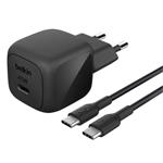 Belkin BOOST CHARGE™ 45W USB-C Power Delivery PPS nástěnná nabíječka + 1m USB-C na USB-C kabel, černá WCA013kq1MBK-B6