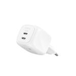 Belkin BOOST CHARGE™ PRO Duální 50W USB-C Power Delivery GaN PPS nástěnná nabíječka, bílá WCH019kqWH