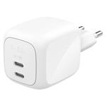 Belkin BOOST CHARGE™ PRO Duální 67W USB-C Power Delivery GaN PPS nástěnná nabíječka, bílá WCH020kqWH
