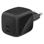 Belkin BOOST CHARGE™ PRO Duální 67W USB-C Power Delivery GaN PPS nástěnná nabíječka, černá WCH020kqBK