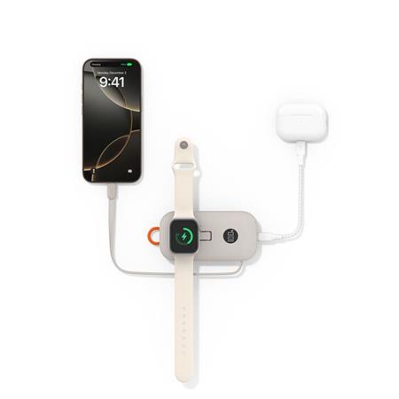 Belkin Boost Charge Pro Powerbank 10K with Apple Watch Charger - Sand BPD012hqSA