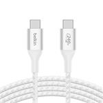 Belkin Boost charge USB-C kabel 240W, 1m, bílý CAB015bt1MWH