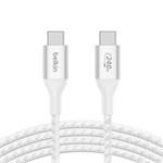 Belkin Boost charge USB-C kabel 240W, 2m, bílý CAB015bt2MWH