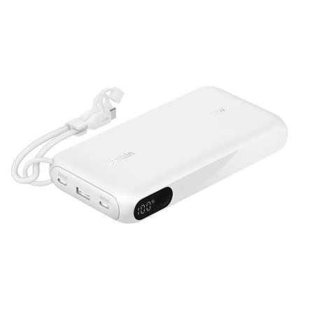 Belkin BOOST CHARGE™ USB-C Power Delivery PowerBanka s displejem, 20000mAh, 20W, bílá BPB028hqWH