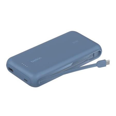 Belkin BOOST CHARGE™ USB-C Power Delivery PowerBanka s integrovaným USB-C kabelem, 10000mAh, 30W, modrá BPB024hqBL