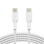 Belkin BOOST CHARGE™ USB-C/USB-C kabel, 2m, bílý - odolný - 2pack CAB004bt2MWH2PK