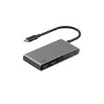 Belkin CONNECT 5v1 USB-C hub s dvojitým USB-C portem – stříbrný AVC022hqSGY