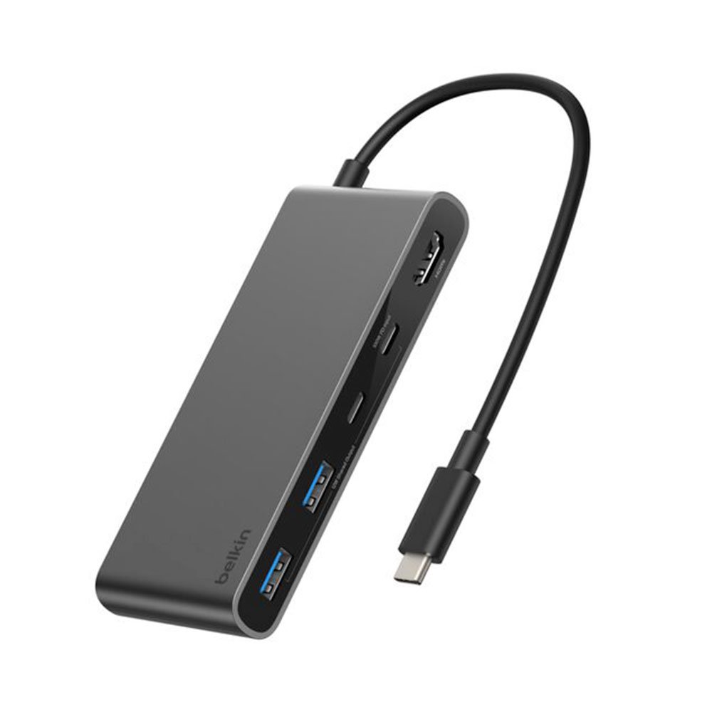 Belkin Connect 7-Port USB-C Hub with Dual USB-C Ports - Space Gray AVC023hqSGY