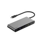 Belkin CONNECT Connect 8v1 USB-C hub s dvojitým USB-C portem – stříbrný INC024hqSGY